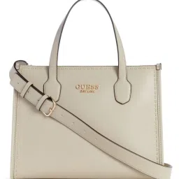 GUESS Taupe SILVANA Medium Tote image 1