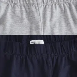 Pantaloons Junior Navy & Grey Printed Leggings (Pack of 2) image 5