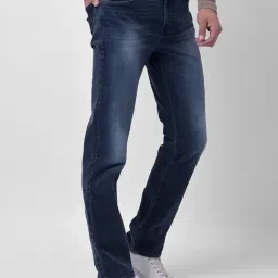 Numero Uno Dark Blue Slim Fit Faded Jeans image 3