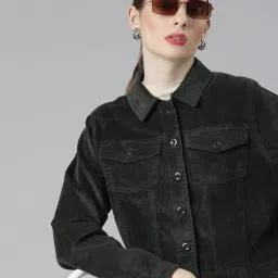 showoffff SHOWOFF Olive Regular Fit Tailored Jacket image 1