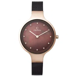 OBAKU V173LXVNMN Sky Walnut Analog Watch for Women image 1