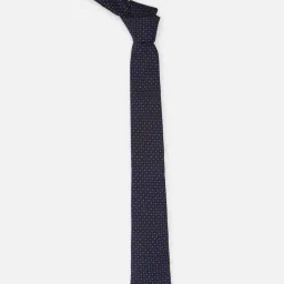 Van Heusen Navy Embroidered Tie image 1