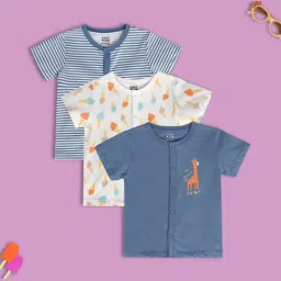 MINIKLUB Multi New Born And Baby Boys Short Sleeve Front Open Vest image 1