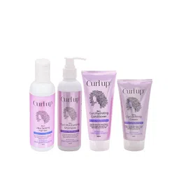 Curl up Set of 4 Moisturizing Shampoo+Hydrating Conditioner+Hair Gel+Defining Cream-picture-0