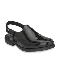 Delize Men's Black Back Strap Sandals image 1