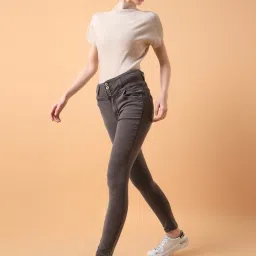 showoffff SHOWOFF Brown High Rise Jeans image 1