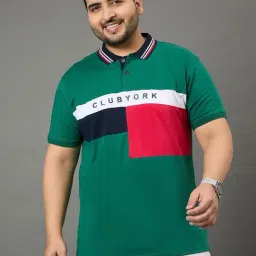 Club York Green Colorblocked Regular Fit T-Shirt-picture-14