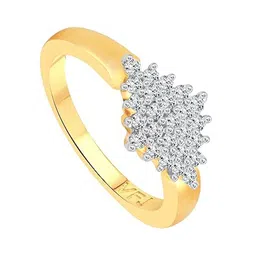 Vighnaharta Gold Plated & CZ Studded Finger Ring-picture-29