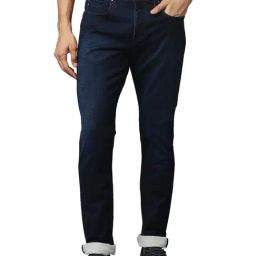 Raymond Blue Slim Fit Lightly Washed Jeans-picture-48