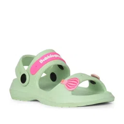 Bubblegummers by Bata Kids Green Back Strap Clogs image 1