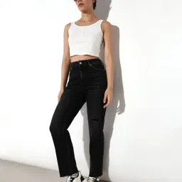 Only Black Solid Jeans image 4