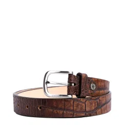 James Aston Brown Leather Waist Belt for Men image 1