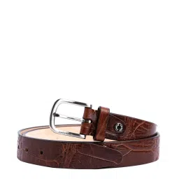 James Aston Brown Leather Waist Belt for Men image 1