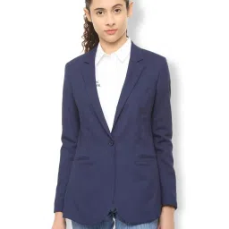 Van Heusen Navy Full Sleeves Blazer image 1