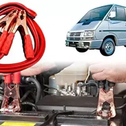Auto Pearl Car 500 A Heavy Duty Jumper Booster Cables Anti Tangle Copper Core 1.83 m (6 Ft) for Tata Winger-image-93