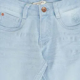 Pantaloons Junior Boys Blue Glow Cotton Solid Jeans image 2