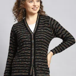 Monte Carlo Black Printed Sweaters image 1