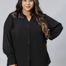 Oxolloxo Black Regular Fit Shirt image 1
