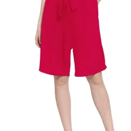 PATRORNA Dark Pink Regular Fit Shorts image 1