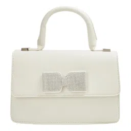 Ginger by Lifestyle White Satchel Handbag image 1