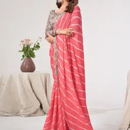 Saree Mall Pink Embellished Sarees With Unstitched Blouse-picture-16