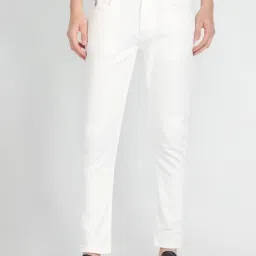 U.S. Polo Assn. Denim Co. White Cotton Regular Fit Jeans image 1