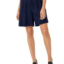 PATRORNA Navy Slim Fit Shorts image 1