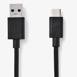 Nedis 1 m USB 3.1 to Type-C Charging Cable (CCGP61600BK10, Black) image 1
