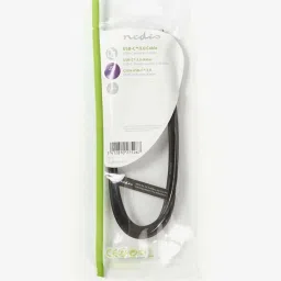 Nedis 1 m USB 3.1 to Type-C Charging Cable (CCGP61600BK10, Black) image 3