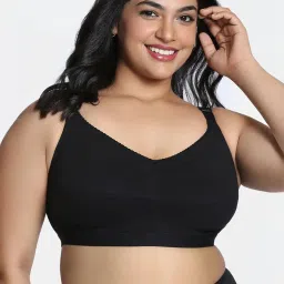 Zivame Black Solid Minimizer Bra image 1