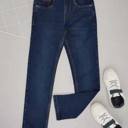 Pantaloons Junior Boys Deep Ultramarine Cotton Solid Jeans-picture-22