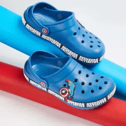 Fame Forever by Lifestyle Kids Navy Back Strap Clogs image 1