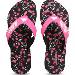 Adidas Women's CLOUDFOAM Pink Flip Flops image 1