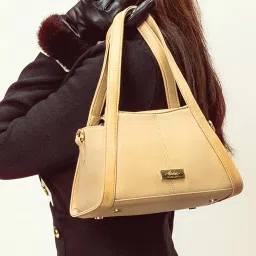 Strokes by Namrata Mehta Taupe Small Handbag image 1