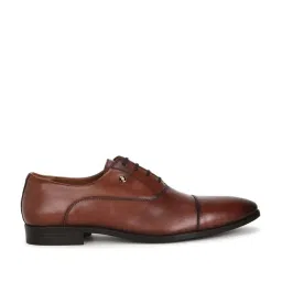 Louis Philippe Men's Brown Oxford Shoes image 1