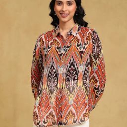 Label Ritu Kumar Multicolor Printed Shirt-picture-18