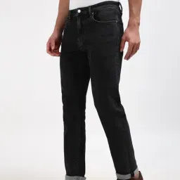 Calvin Klein Black Cotton Regular Fit Jeans image 3