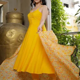 Indi Inside Yellow Kurta Pant Set With Dupatta image 1