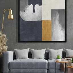 999Store Printed Grey Canvas Wall Art image 1