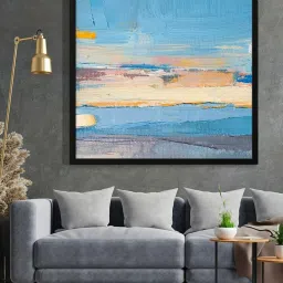 999Store Printed Blue Canvas Wall Art image 1