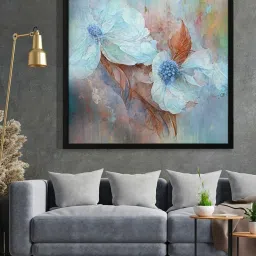 999Store Printed Blue Canvas Wall Art image 1