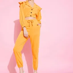 KASSUALLY Yellow Midi Co-Ord Set image 1