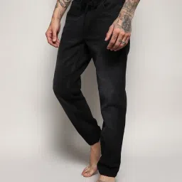 Campus Sutra Denim Black Regular Fit Jogger Jeans image 1