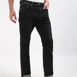 Calvin Klein Black Cotton Regular Fit Jeans image 4