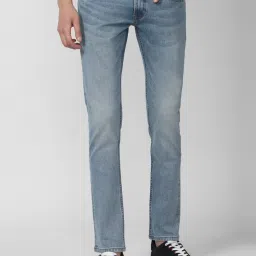 Peter England Jeans Light Blue Cotton Slim Fit Jeans image 1