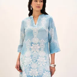 Marigold Lane Blue Printeded Tunic image 1