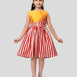 Aarika Kids Yellow & Red Applique Frock Dress image 1