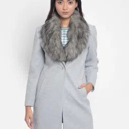 Crimsoune Club Grey Regular Fit Overcoat image 1