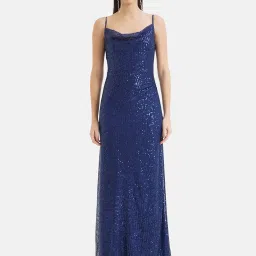 Kazo Navy Embellished Maxi Dress image 1