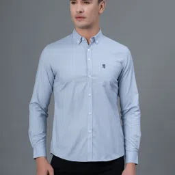 Red Tape Sky Blue Regular Fit Shirt image 1